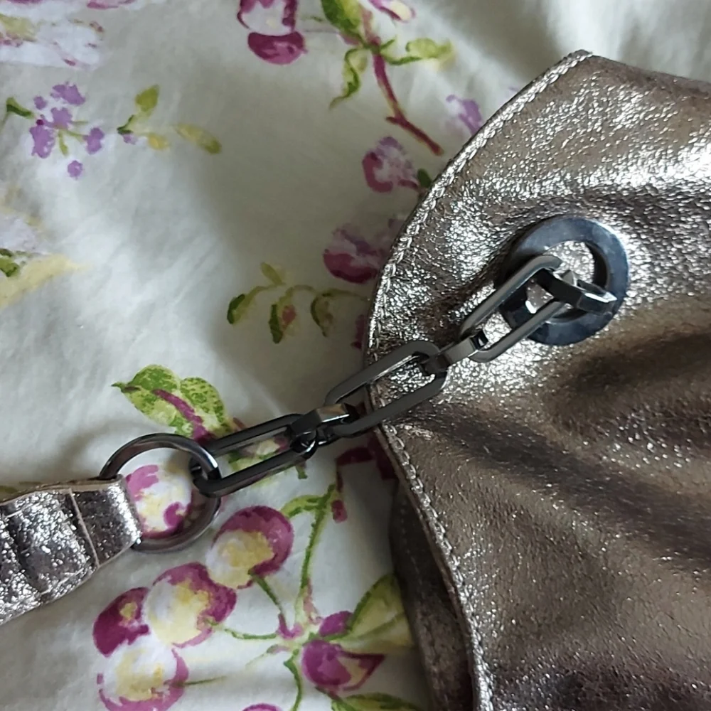 Benvenuti gold Italian leather bag - Picture 7 of 12